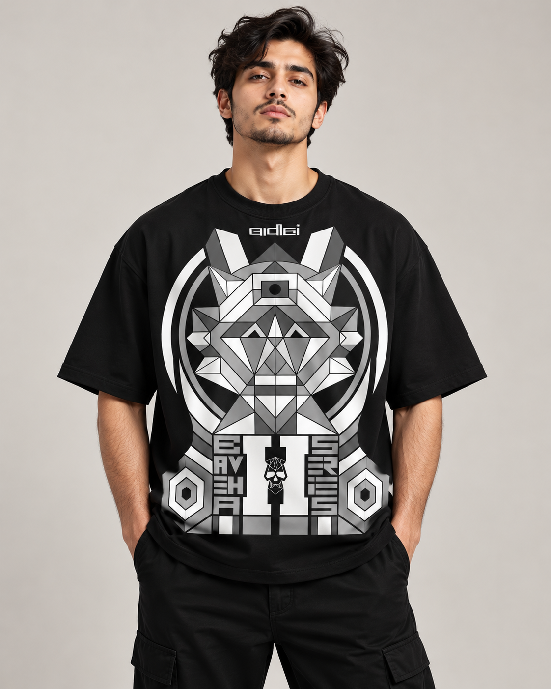 BAVEHA graphic tee with artistic print design